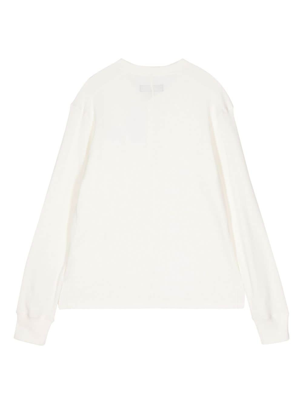 waffle-knit long-sleeve T-shirt - 2