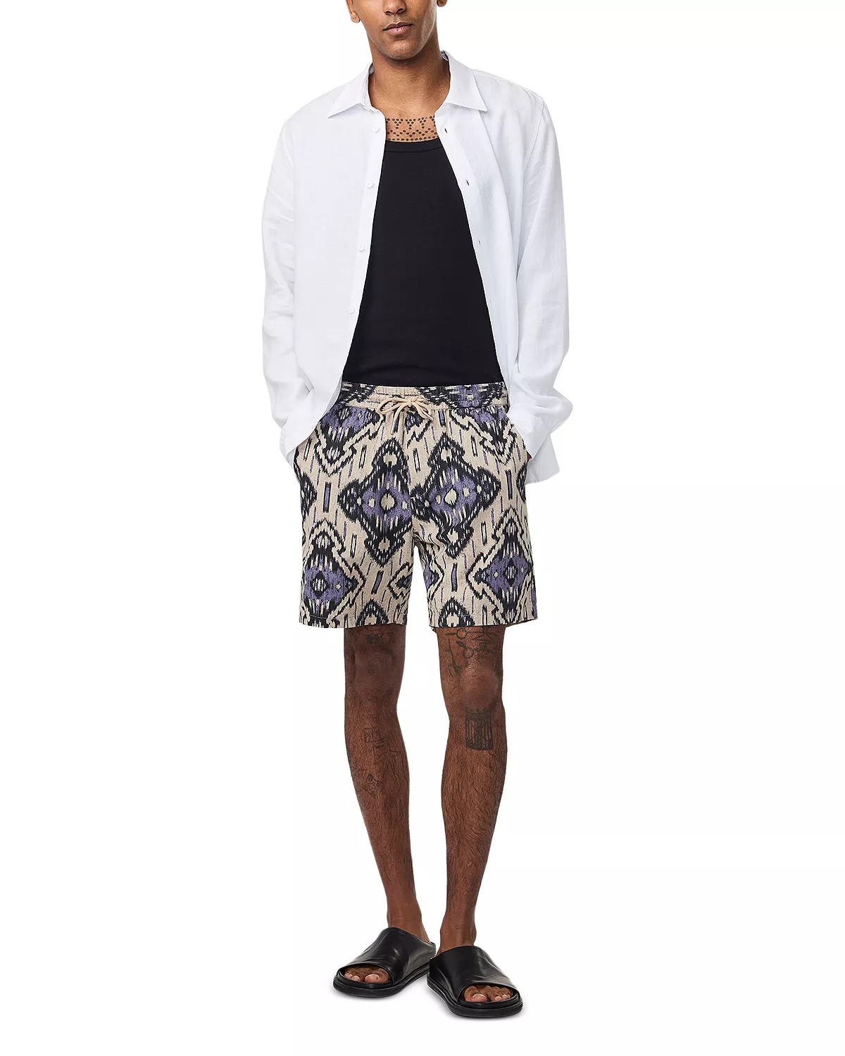 Relaxed Fit Gregor Patterned 6.3" Shorts - 2