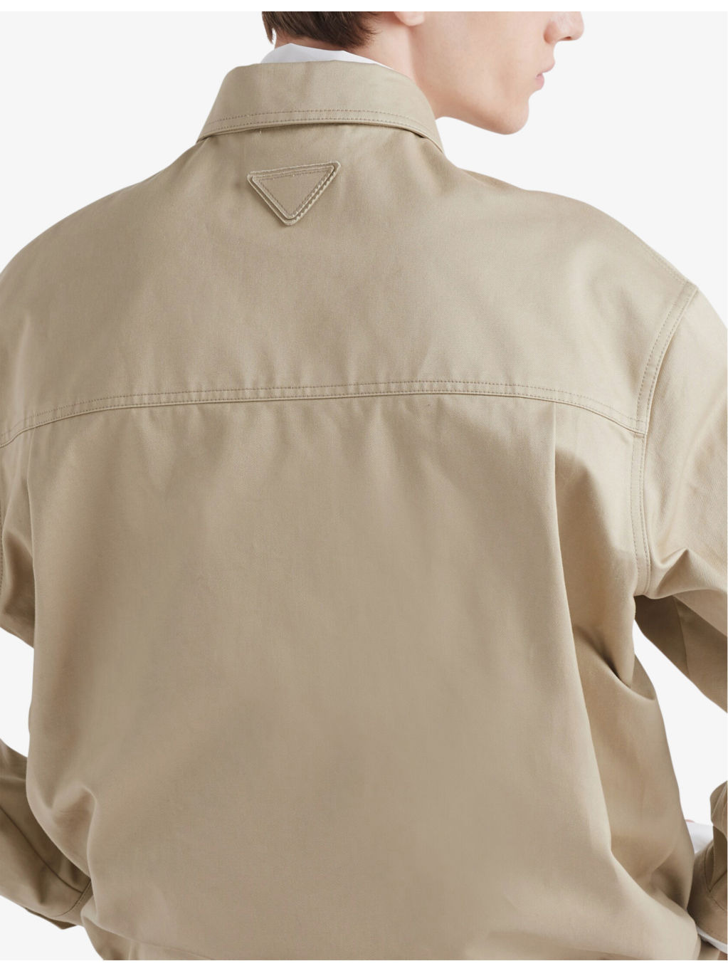 Brand-patch regular-fit cotton jacket - 4