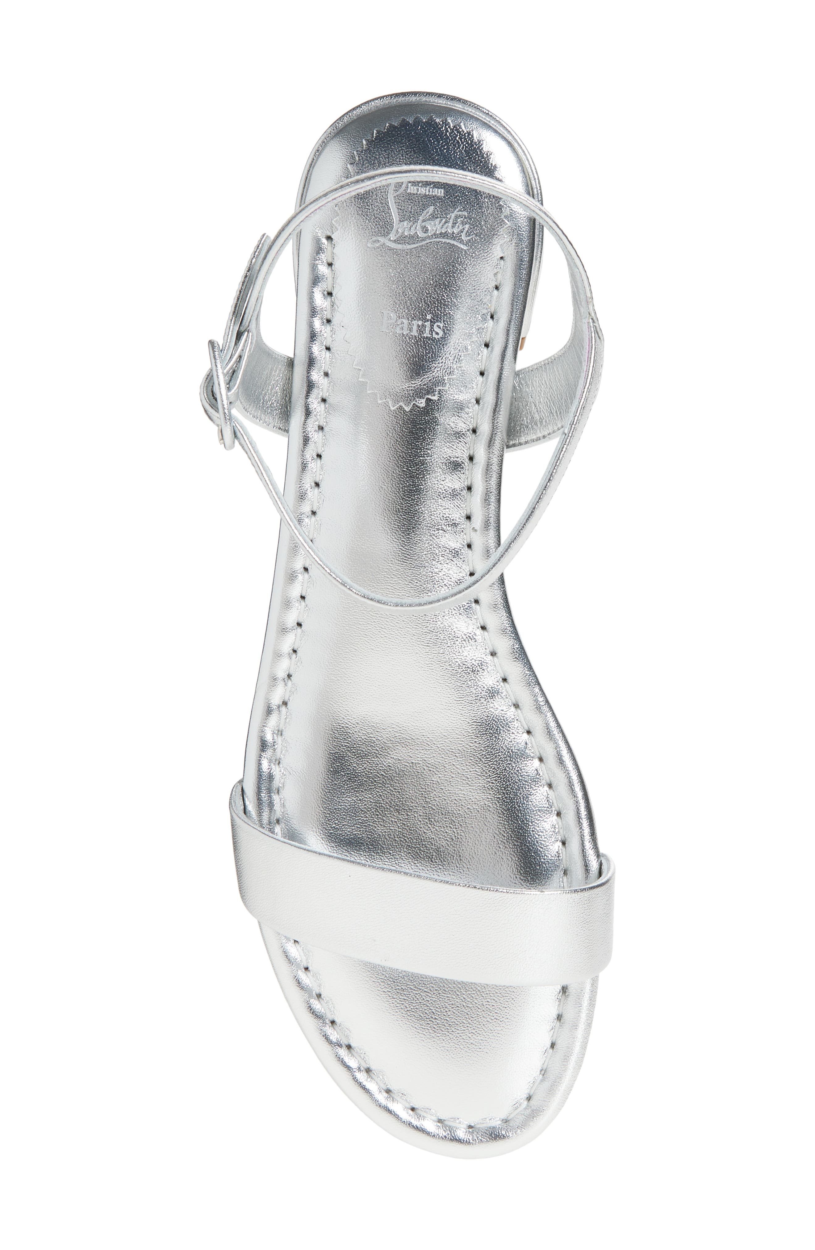 Christian Louboutin Sweet Jane Sandal in Silver/Lin Silver at Nordstrom - 5