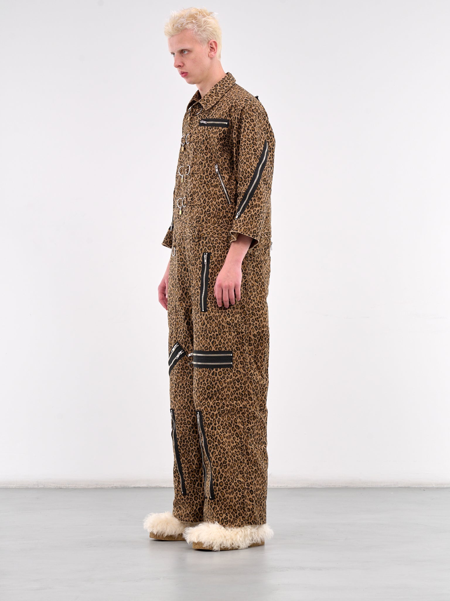 Leopard Lock Punk Jumpsuit - 2