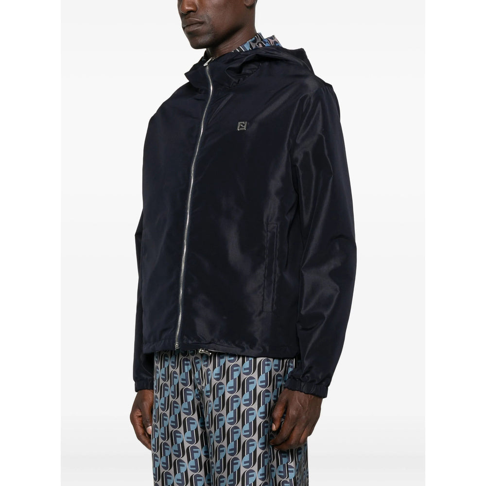 Fendi Blue Jackets - Hooded Jackets Men - 5