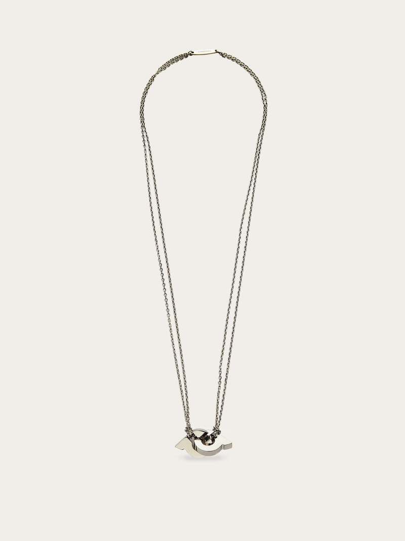 Gancini pendant necklace 1