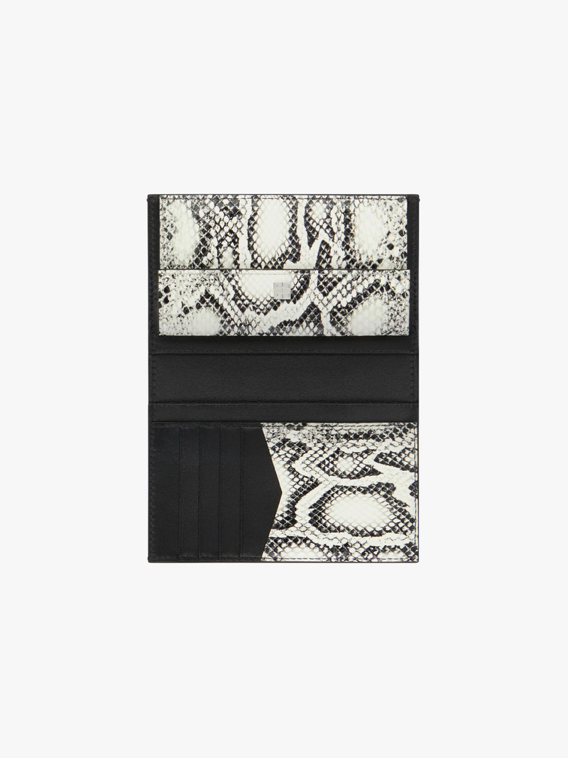 Givenchy 4G WALLET IN PYTHON EFFECT LEATHER outlook
