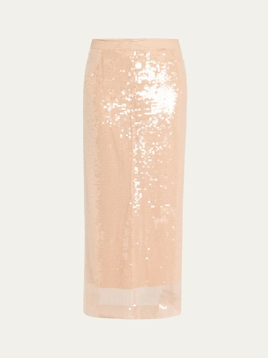 Annita Sequined Midi Skirt - 1