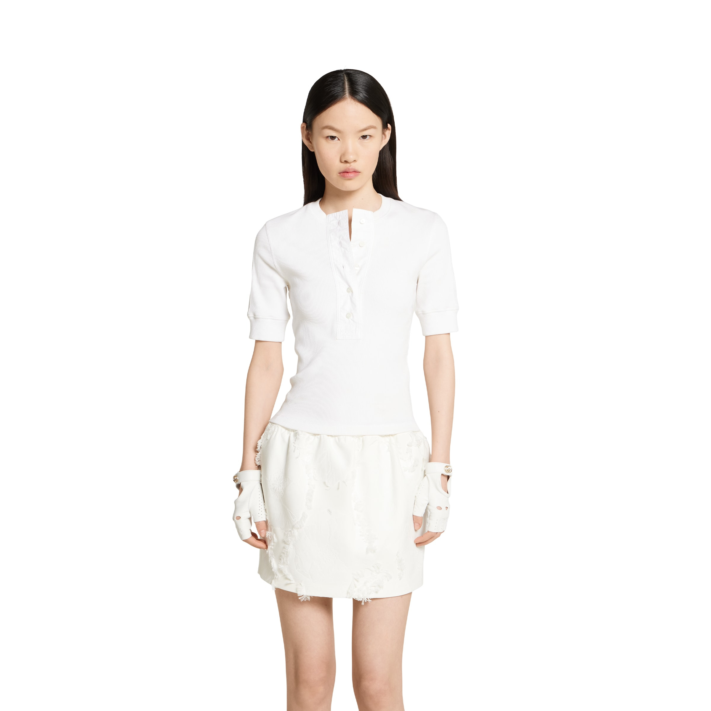 Cotton rib T-shirt - 3