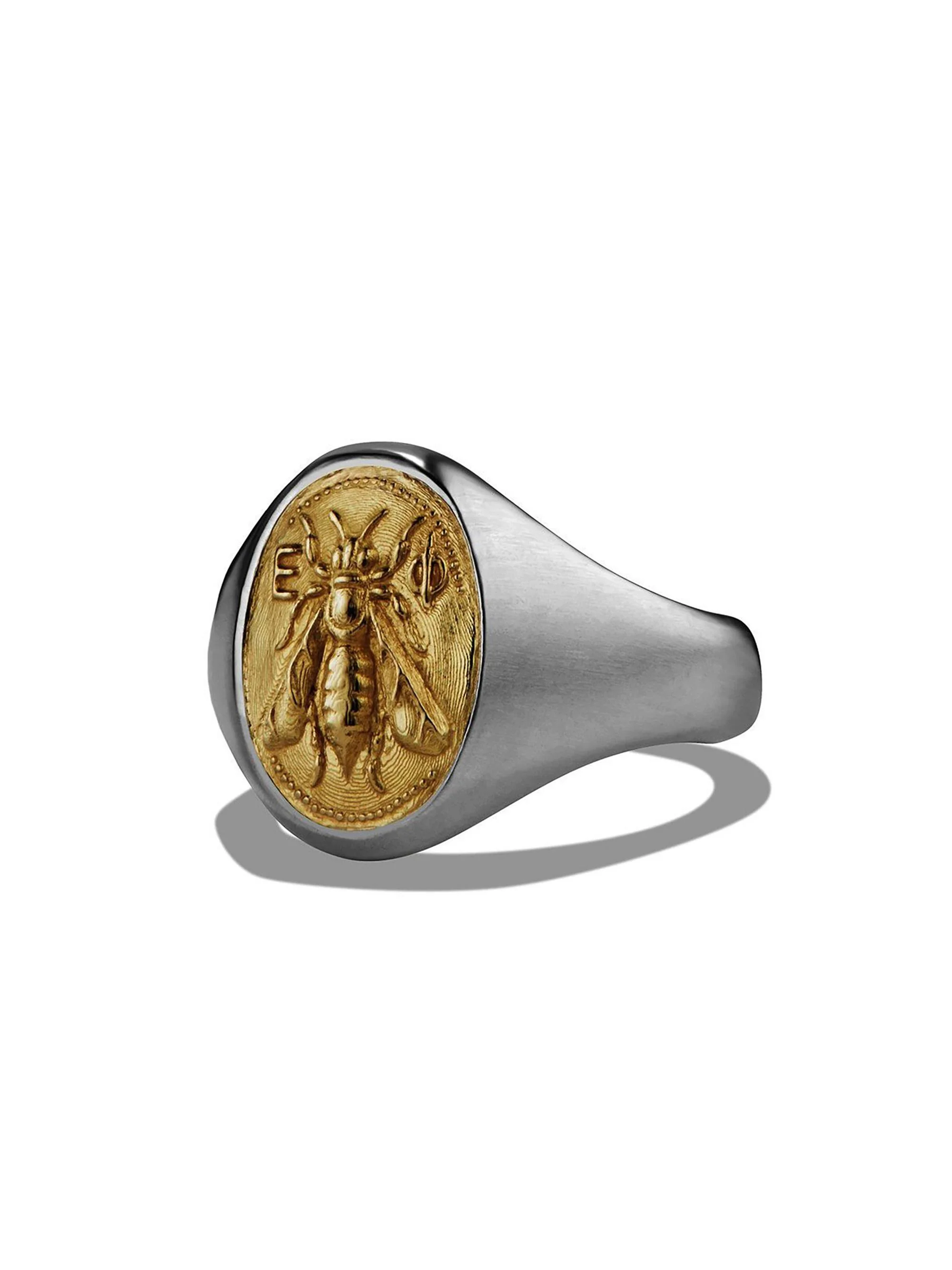 Men's Petrvs Bee Pinky Ring in Sterling Silver - Silver - 1
