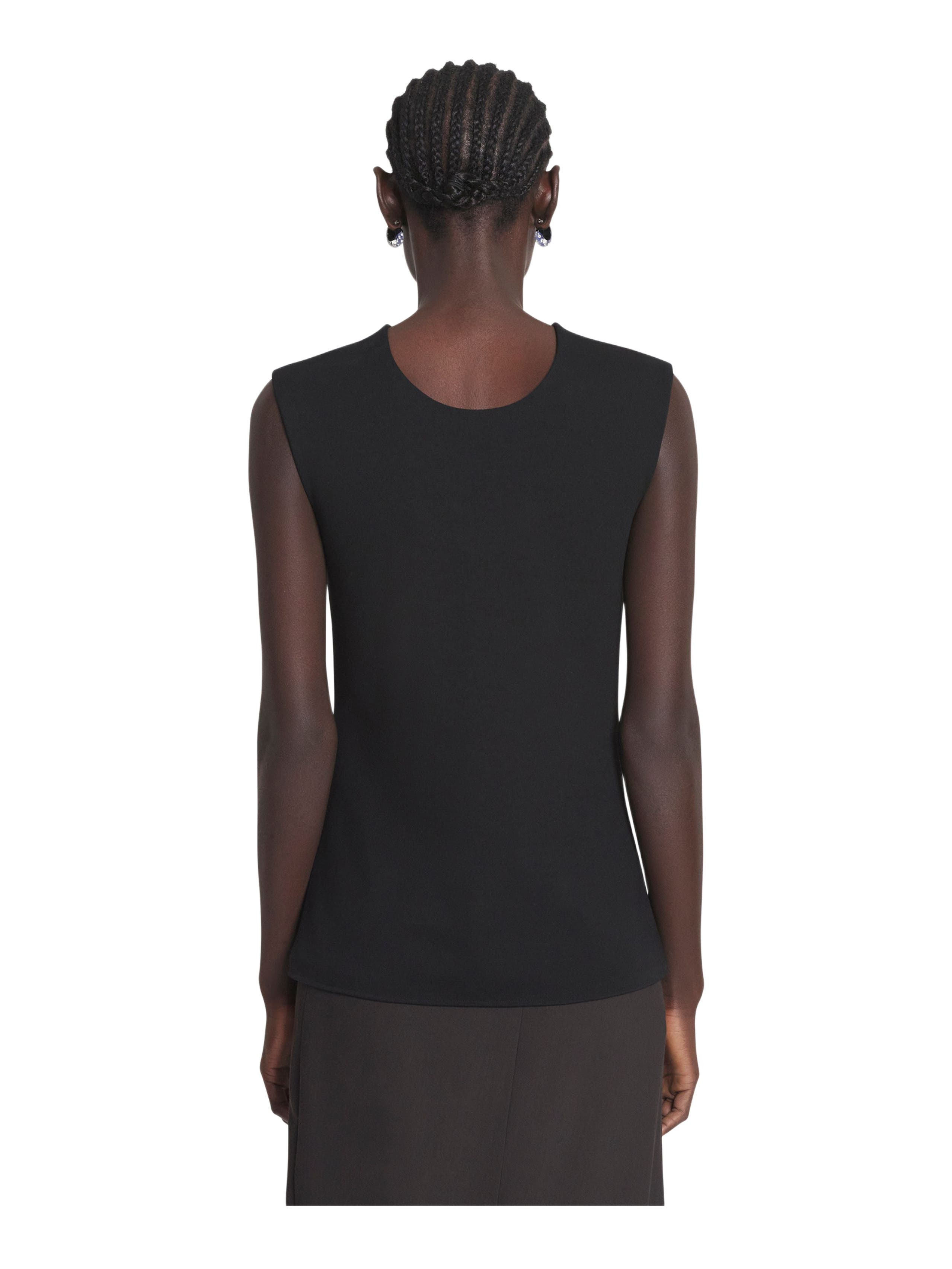 Lanvin Jersey Top With A Plunging Neckline in Black at Nordstrom - 4