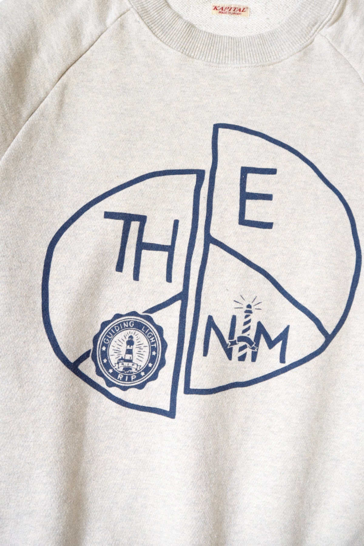 TOP SWT Knit Raglan Crew SWT (TH.D.D.PEACE) - Natural - 4