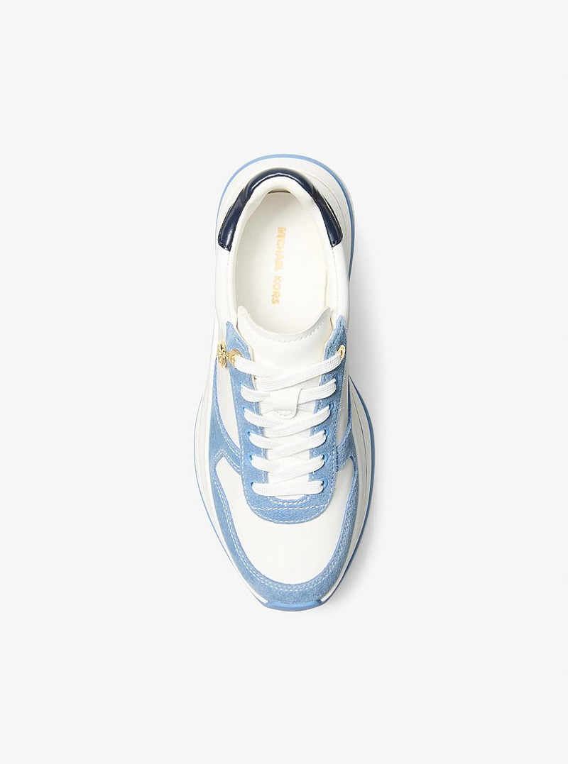Arla Leather and Suede Trainer 3