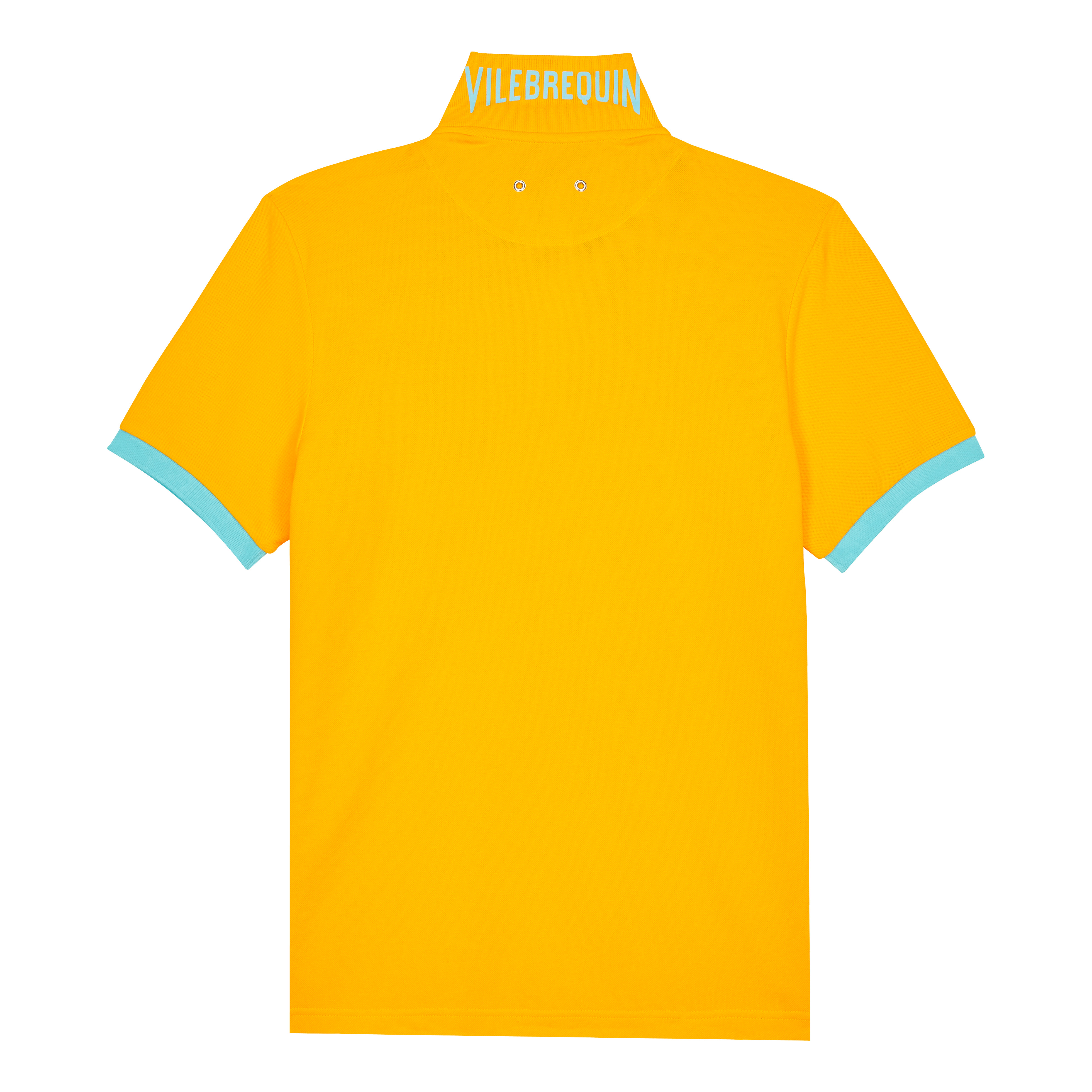 Men Cotton Pique Polo Shirt Solid - 2