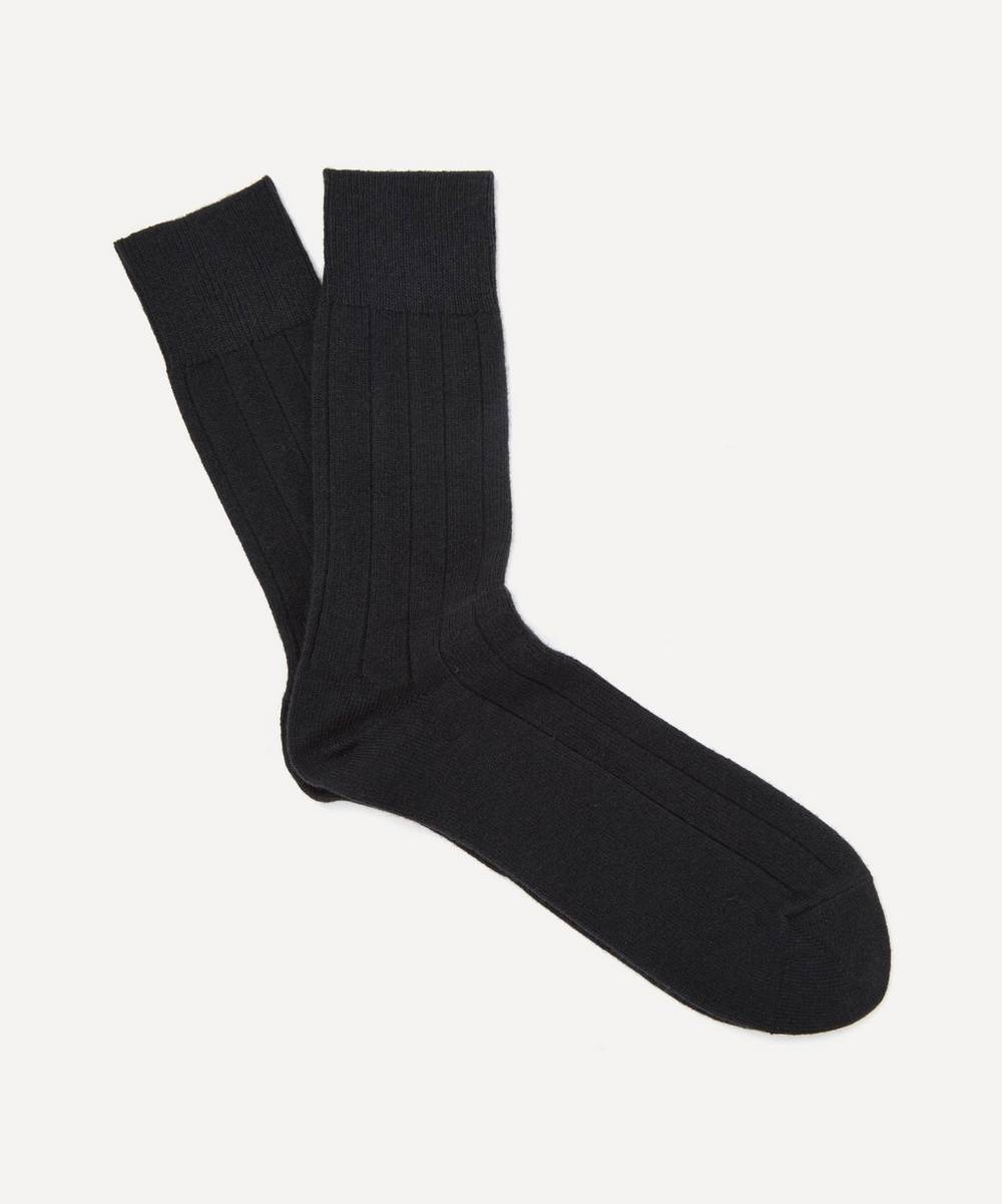 Lhasa Ribbed Cashmere-Blend Socks - 1