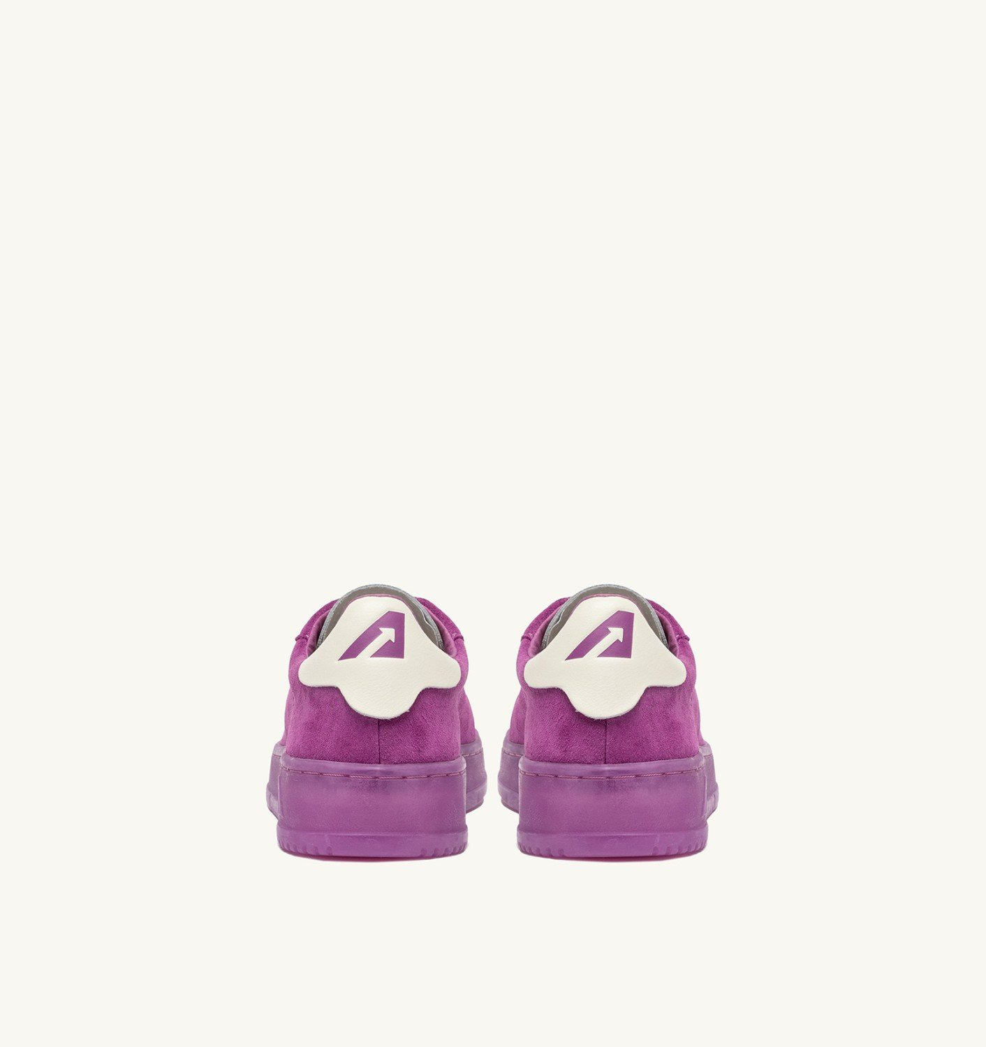 DALLAS LOW SNEAKERS IN MARSHMALLOW AND HYACINTH VIOLET SUEDE - 3
