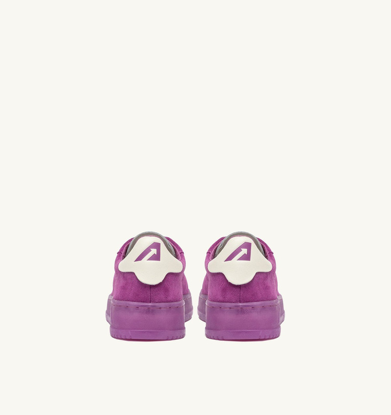 DALLAS LOW SNEAKERS IN MARSHMALLOW AND HYACINTH VIOLET SUEDE 3