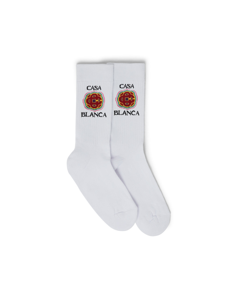 Rainbow Monogram Sport Socks 1