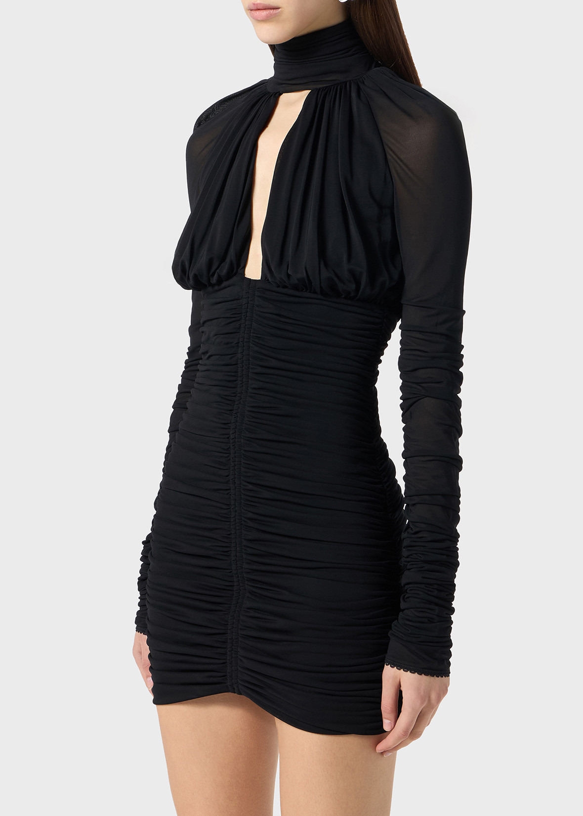 MINI JERSEY DRESS WITH CUT-OUT - 5