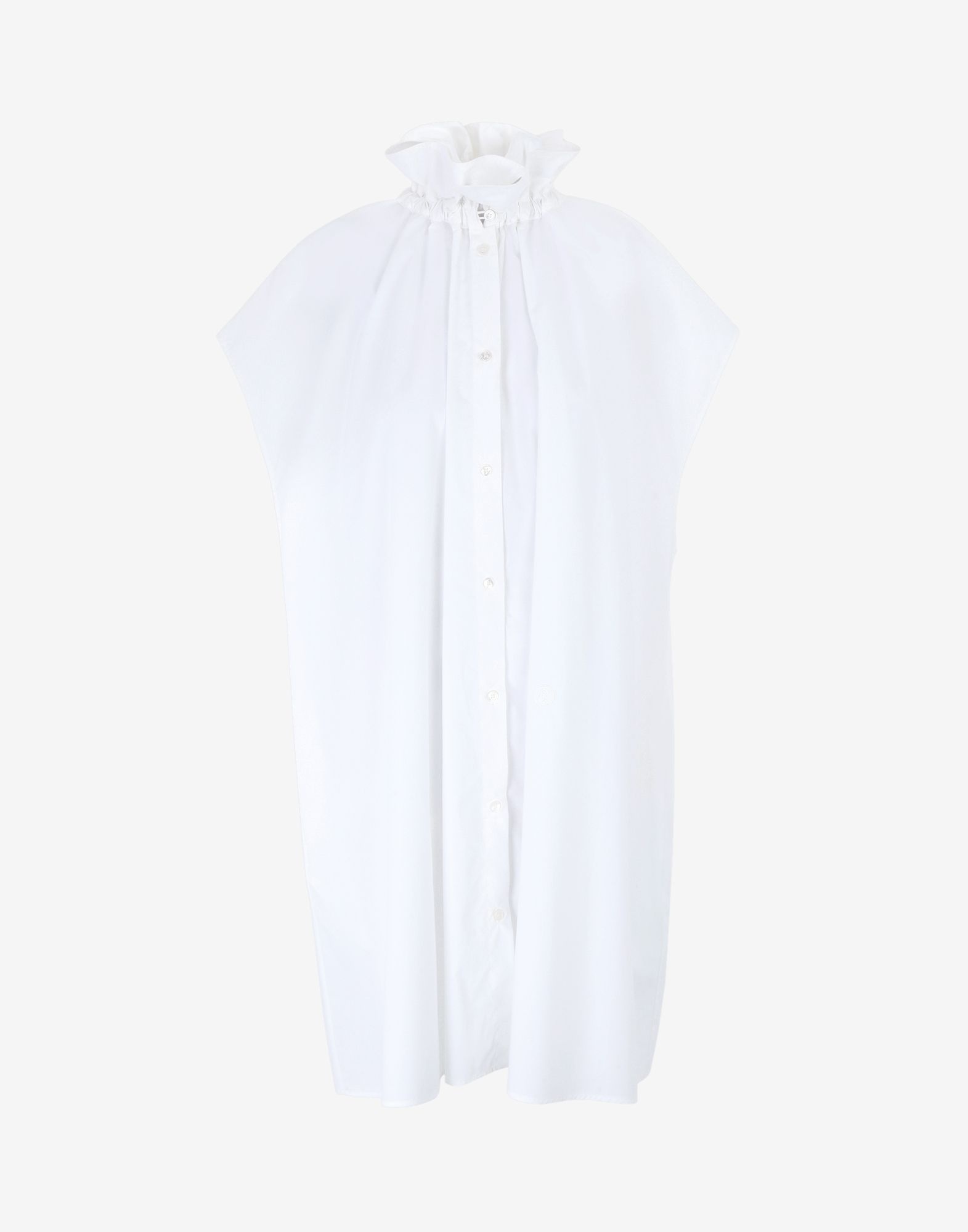 Ruffle poplin shirt-dress - 1