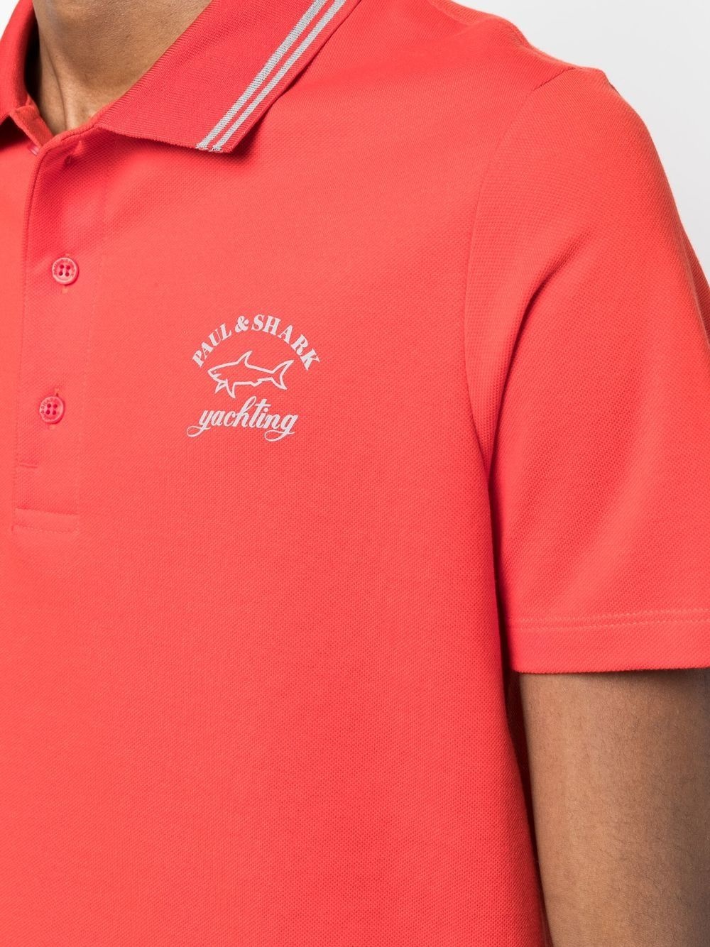 logo-print polo shirt - 5