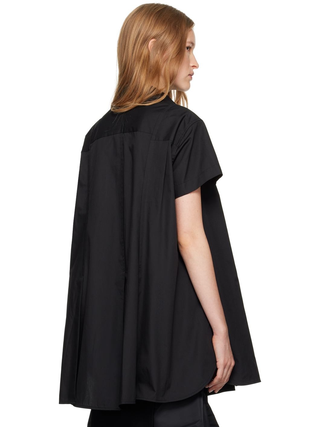 Black Paneled Shirt - 3