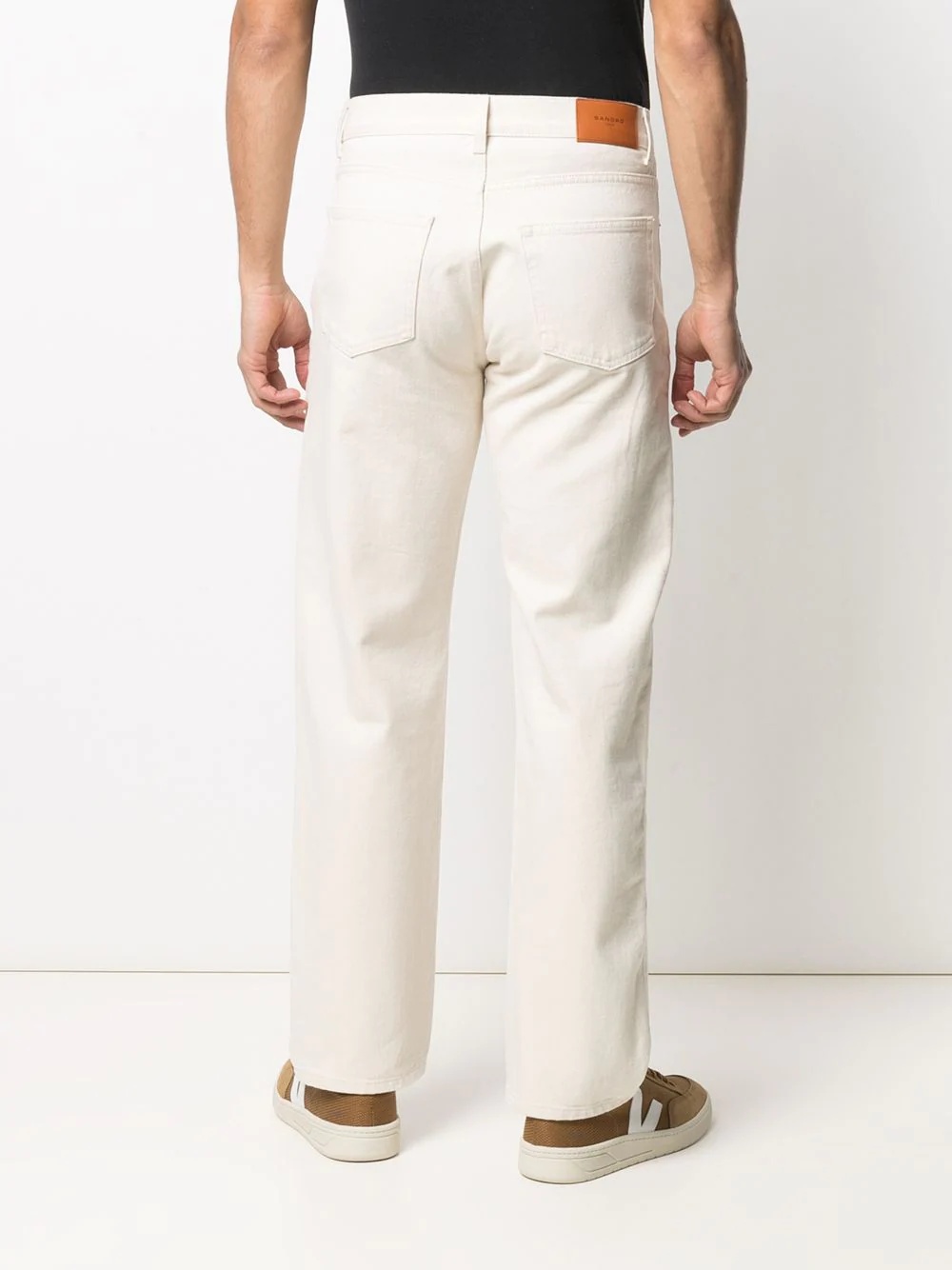 mid-rise straight-leg jeans - 4