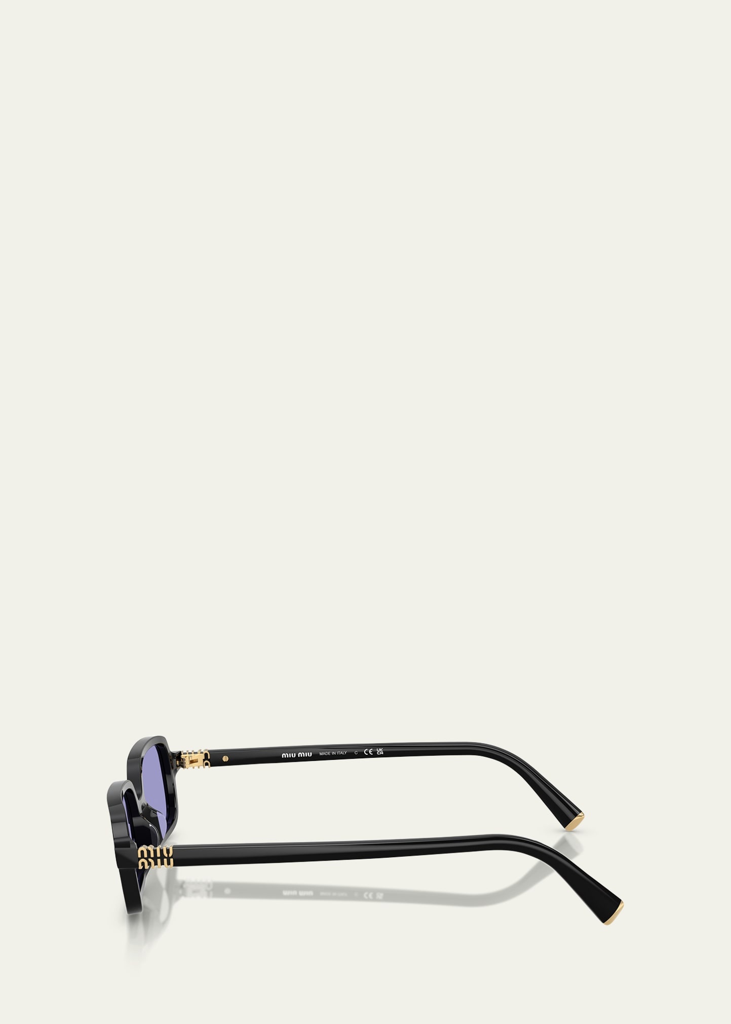 MU 11ZSF Acetate Rectangular Sunglasses - 3