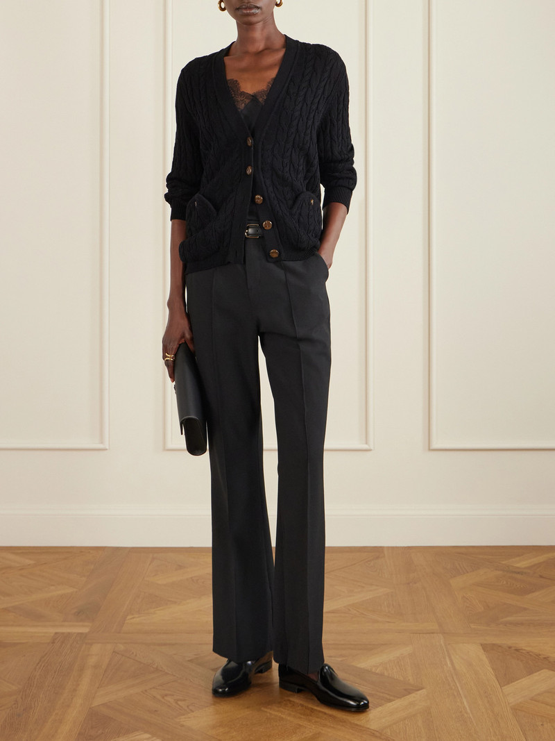 BLAZÉ MILANO Ket Cable-knit Cotton Cardigan outlook