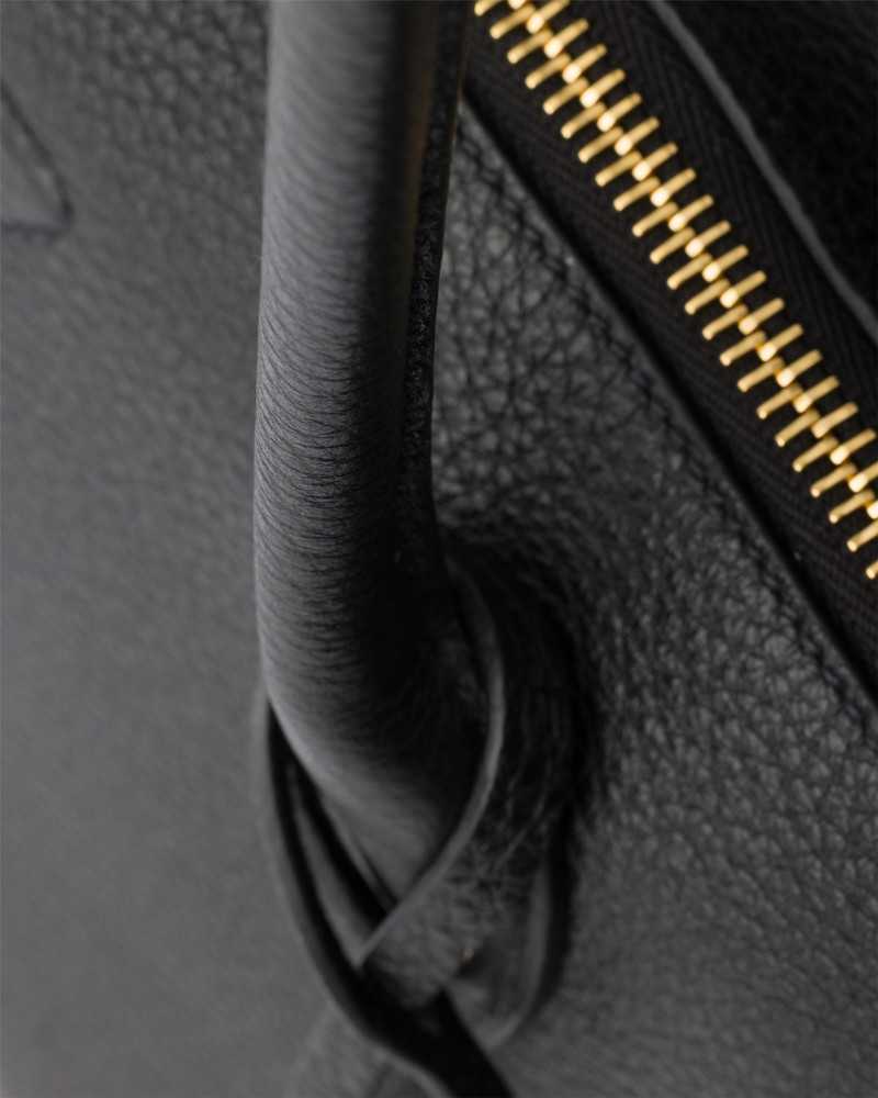Large leather tote bag 7