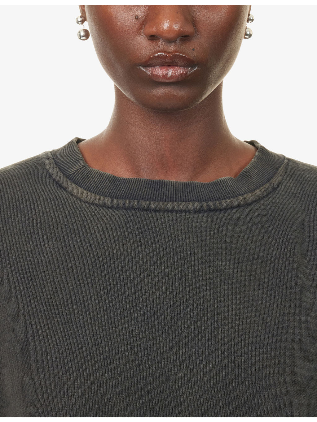 Box Round-Neck Cotton-Jersey Sweatshirt - 5