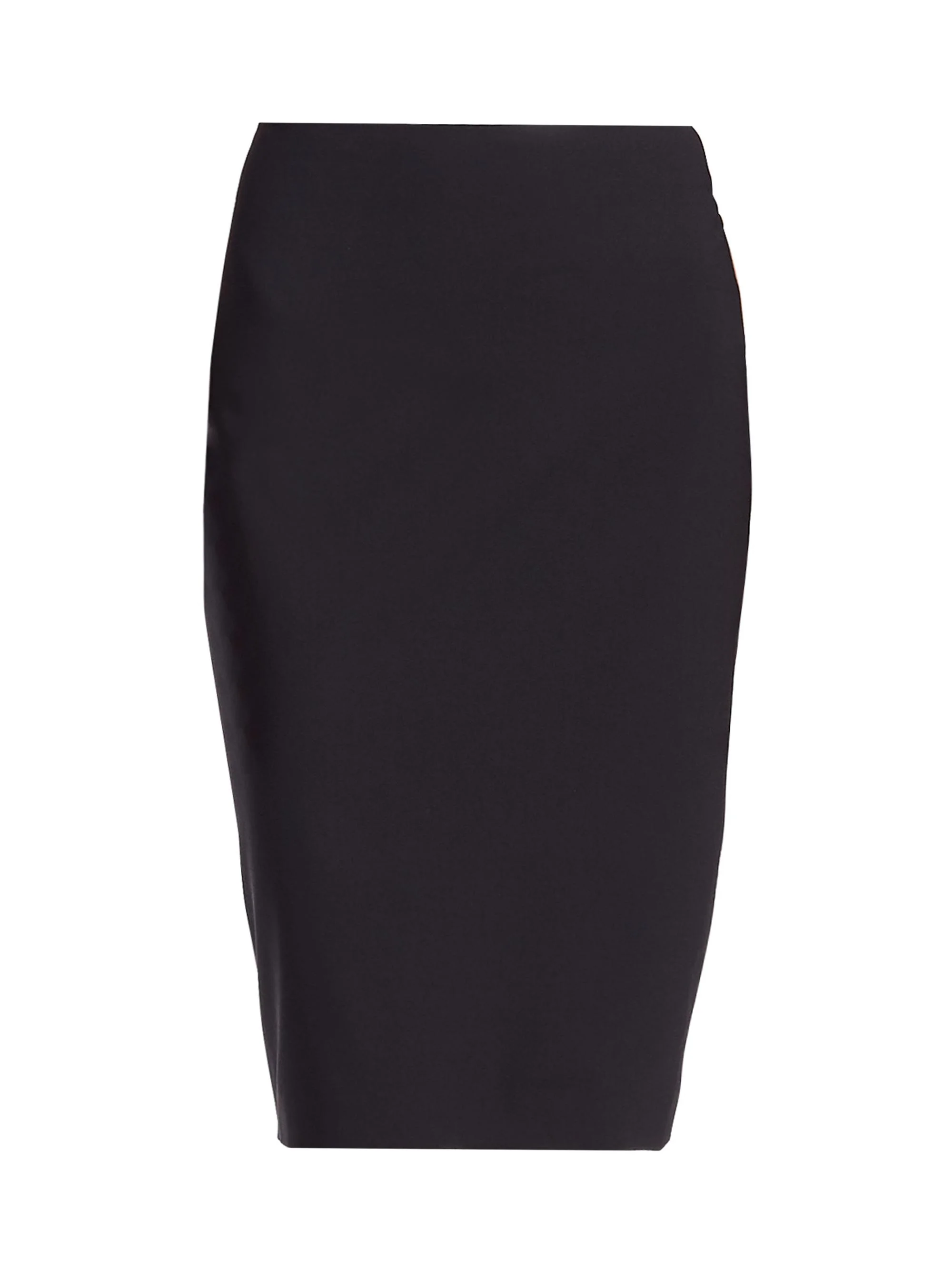 Women's Skinny Stretch-Wool Pencil Skirt - Black - 1