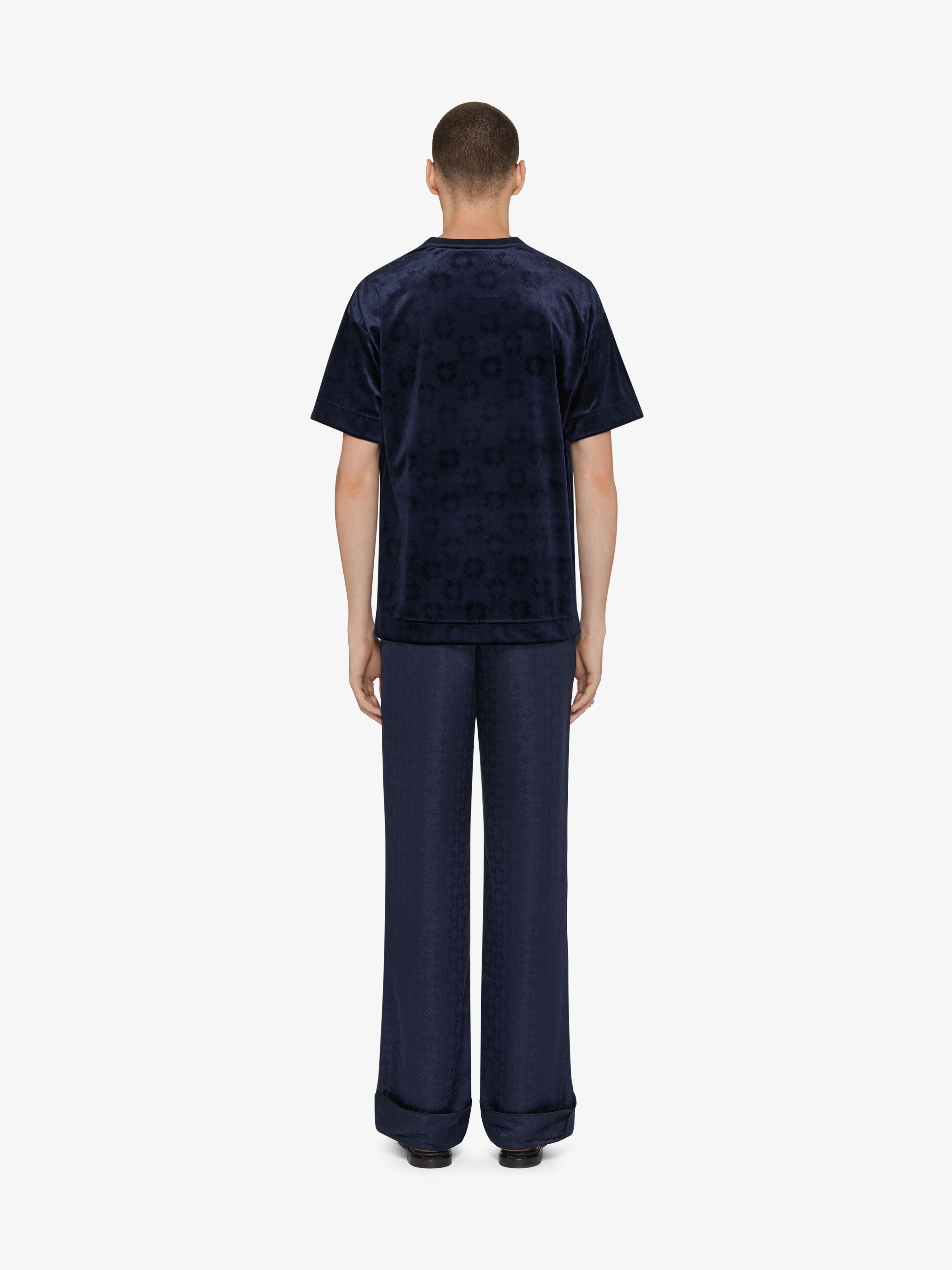 T-SHIRT IN MONOGRAM 72 VELVET - 4