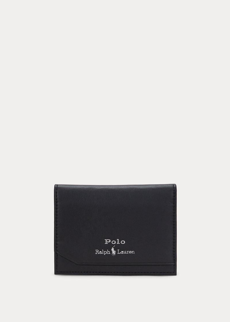 Smooth Leather Folded Card Case 1