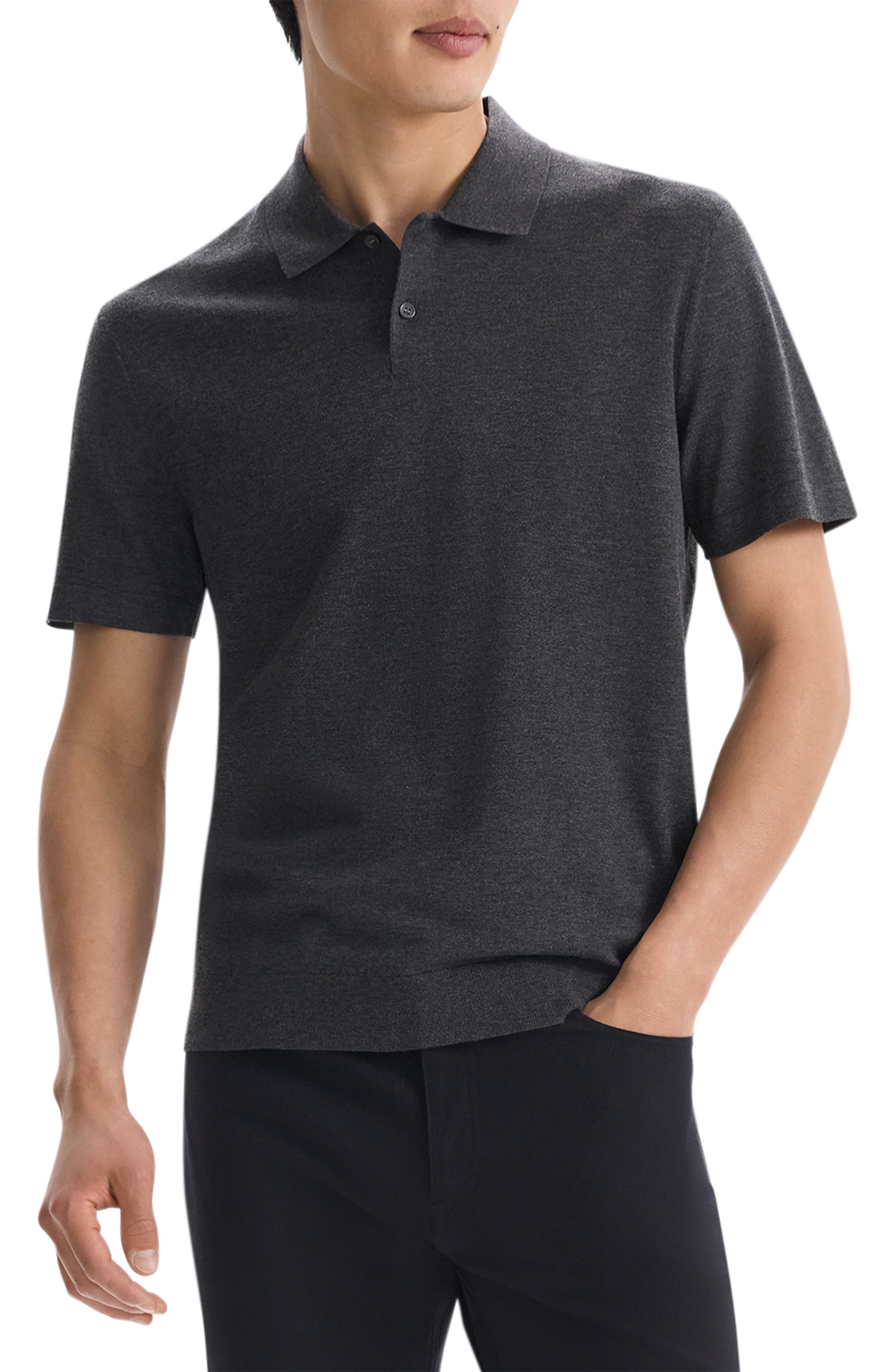 Theory Goris Performance Polo in Pestle Melange at Nordstrom - 1
