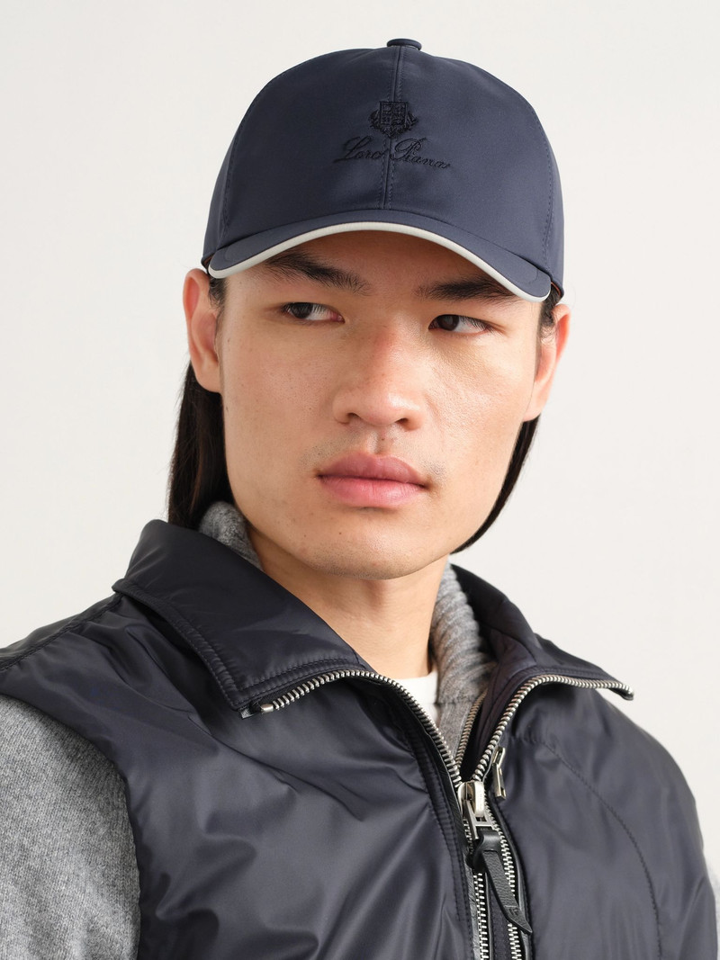 Loro Piana Logo-Embroidered Storm System® Shell Baseball Cap Navy outlook