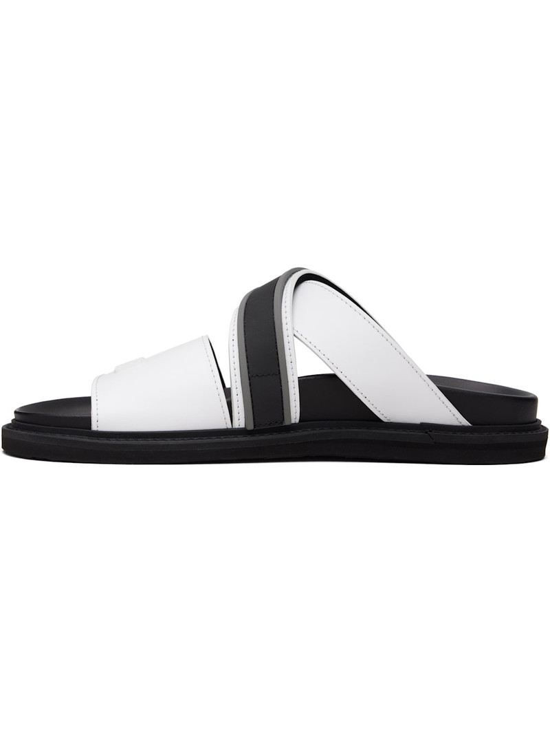 Moschino White Sporty Sandals outlook