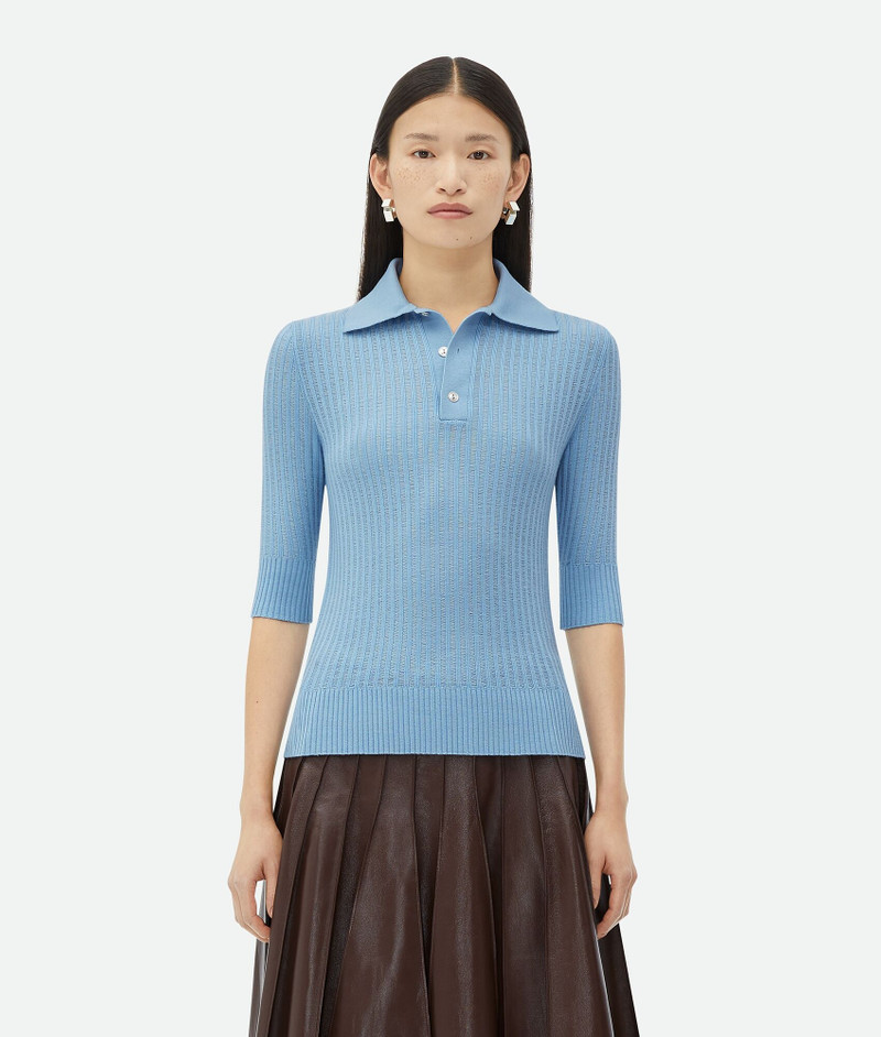 Light Wool Short-Sleeved Sweater - 1
