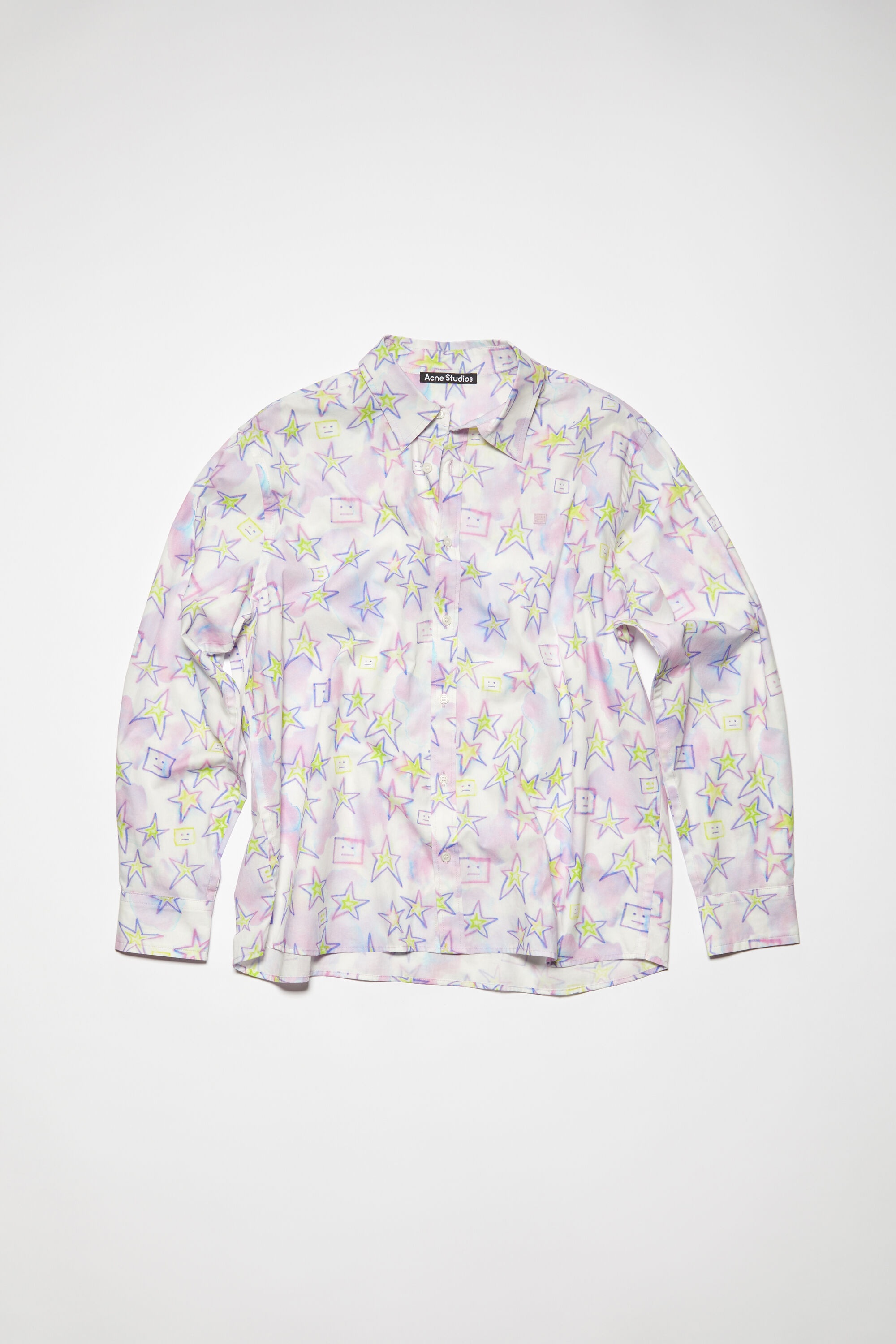 Printed button-up shirt - Pale pink/multi - 6