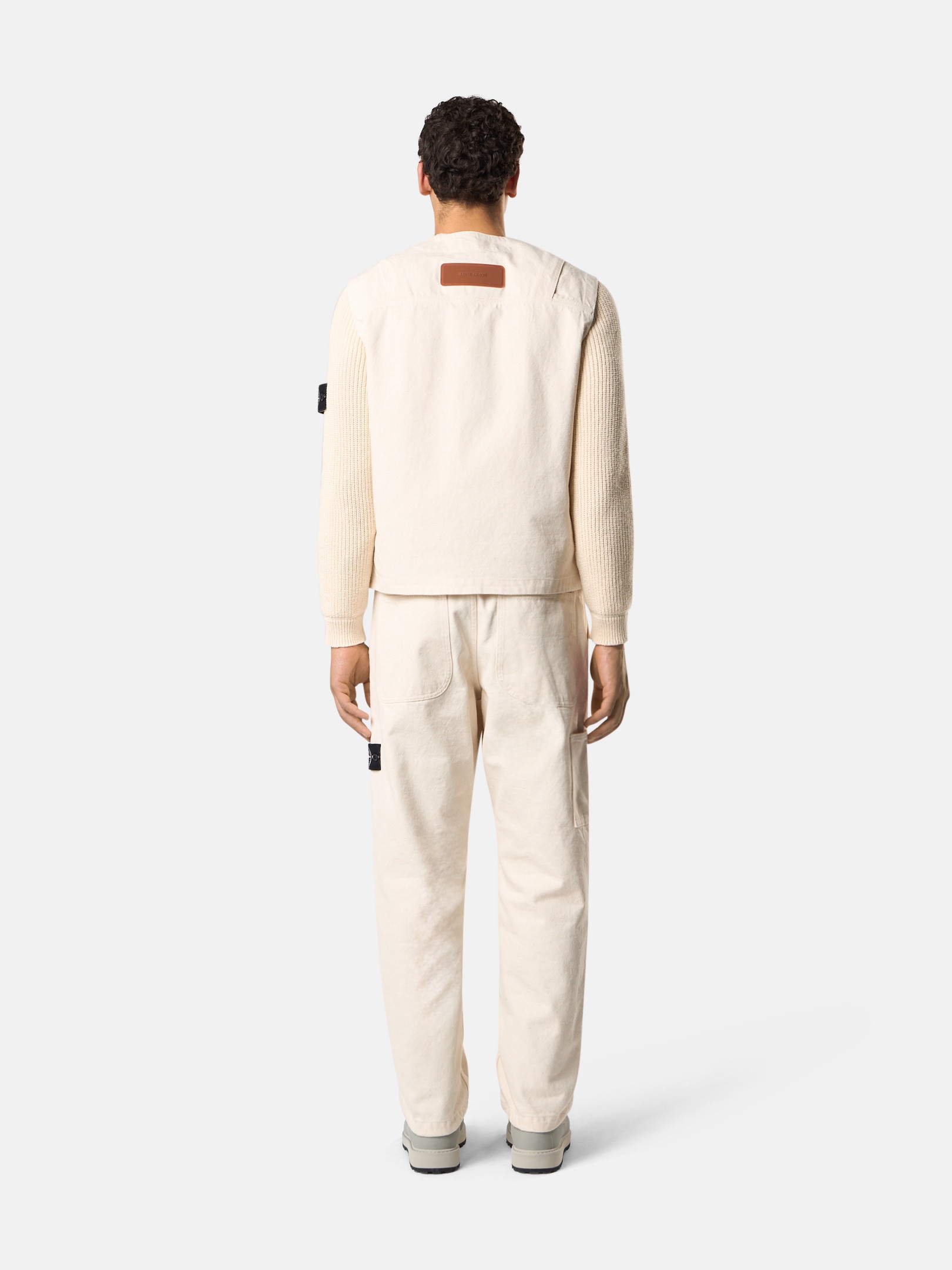 G100012 NATURAL COTTON GABARDINE_STONE ISLAND RAW BEAUTY - 7