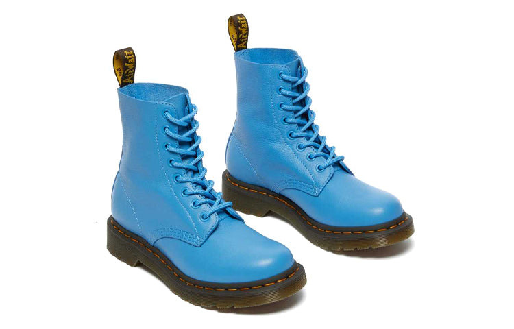 (WMNS) Dr. Martens 1460 Pascal Virginia Martin Boots Blue 26902416 - 4