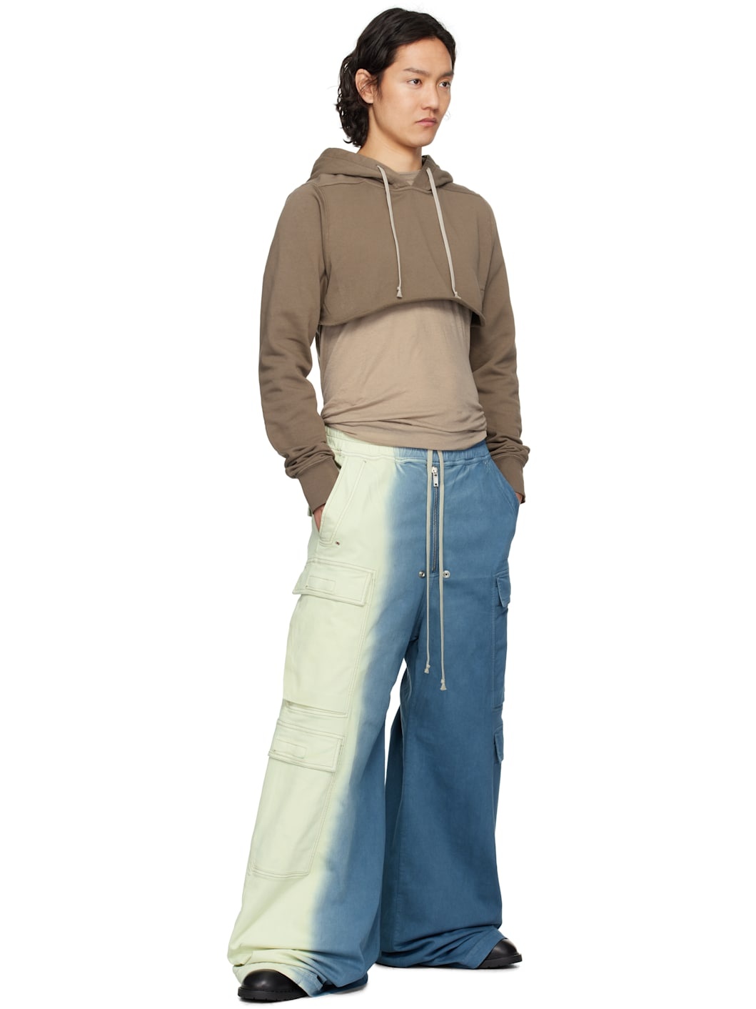 Gray Hollywood Cropped Hoodie - 4