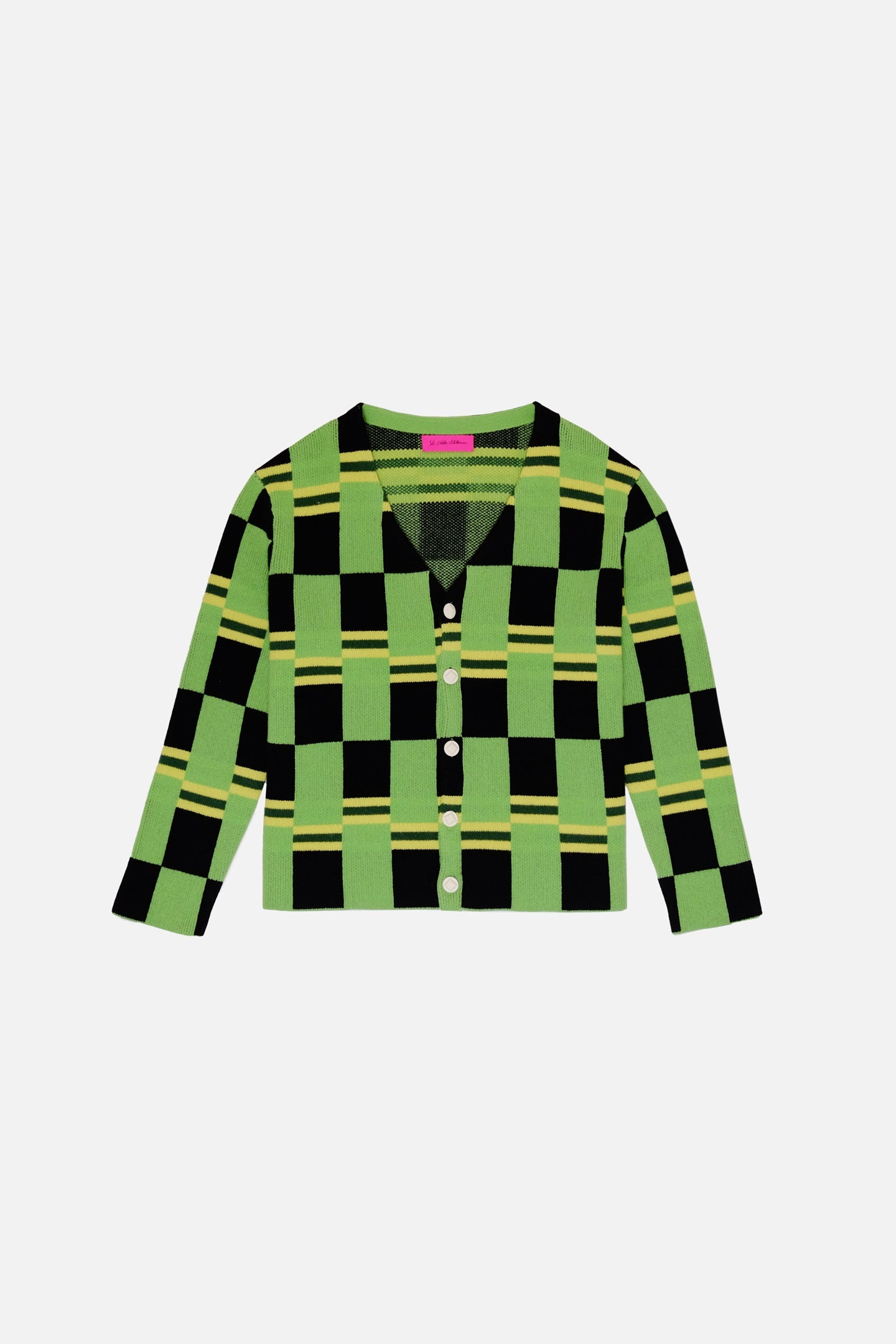 STRETCH CHECKER CARDIGAN - 1