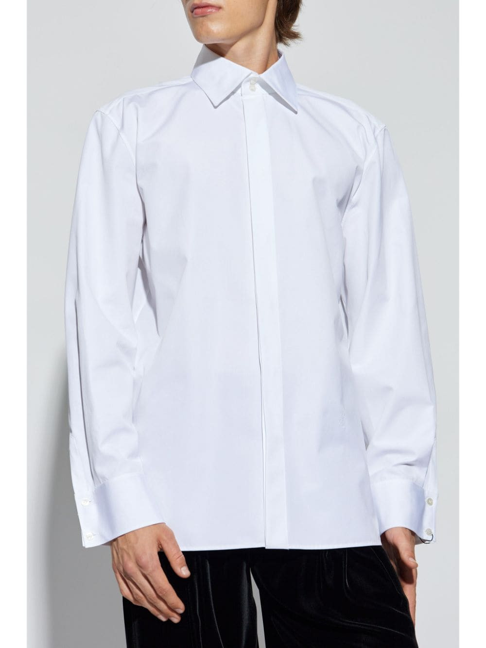 Saint Laurent Men Poplin Shirt - 5