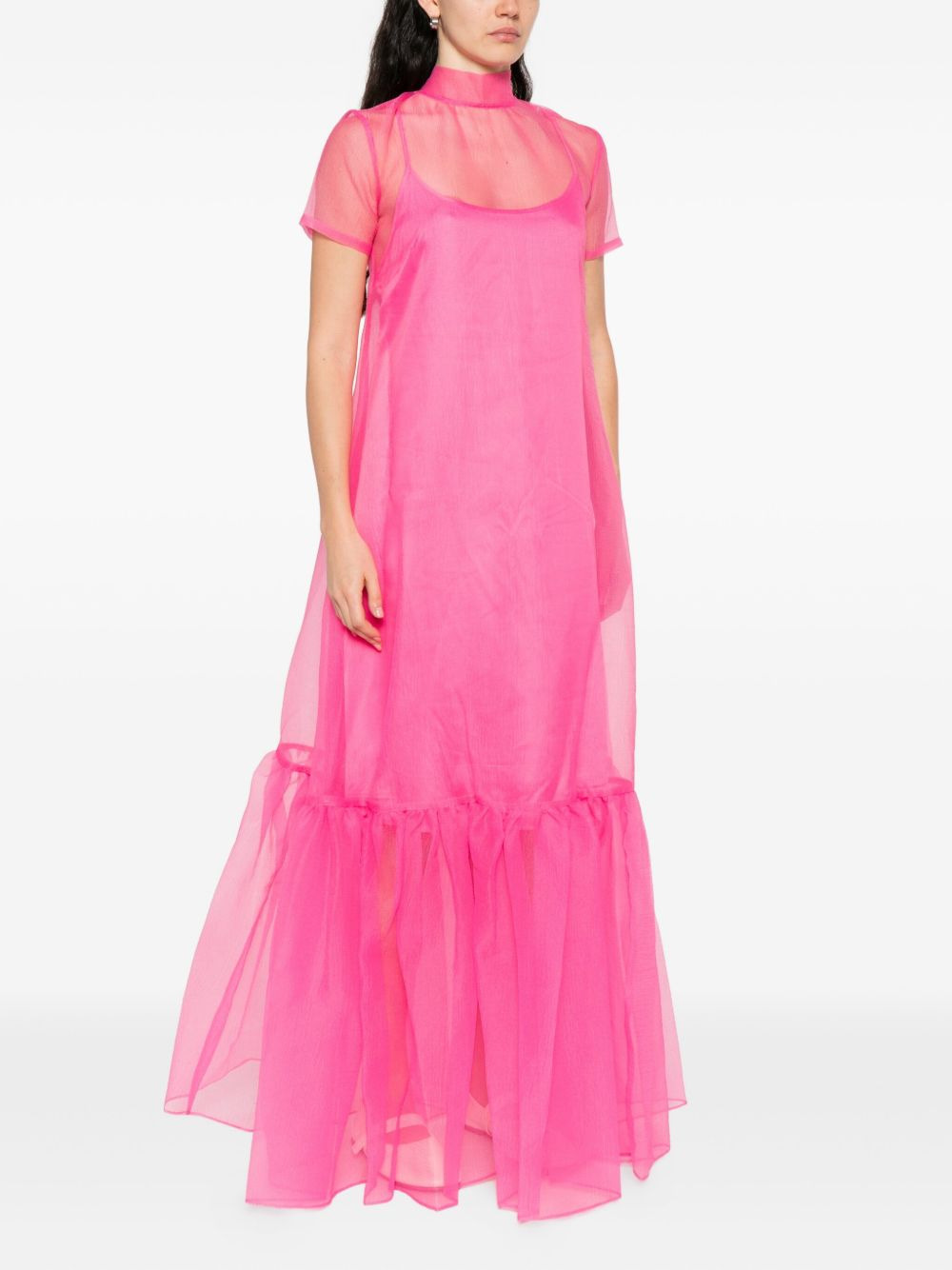 Calluna ruffled short-sleeved maxi dress - 3