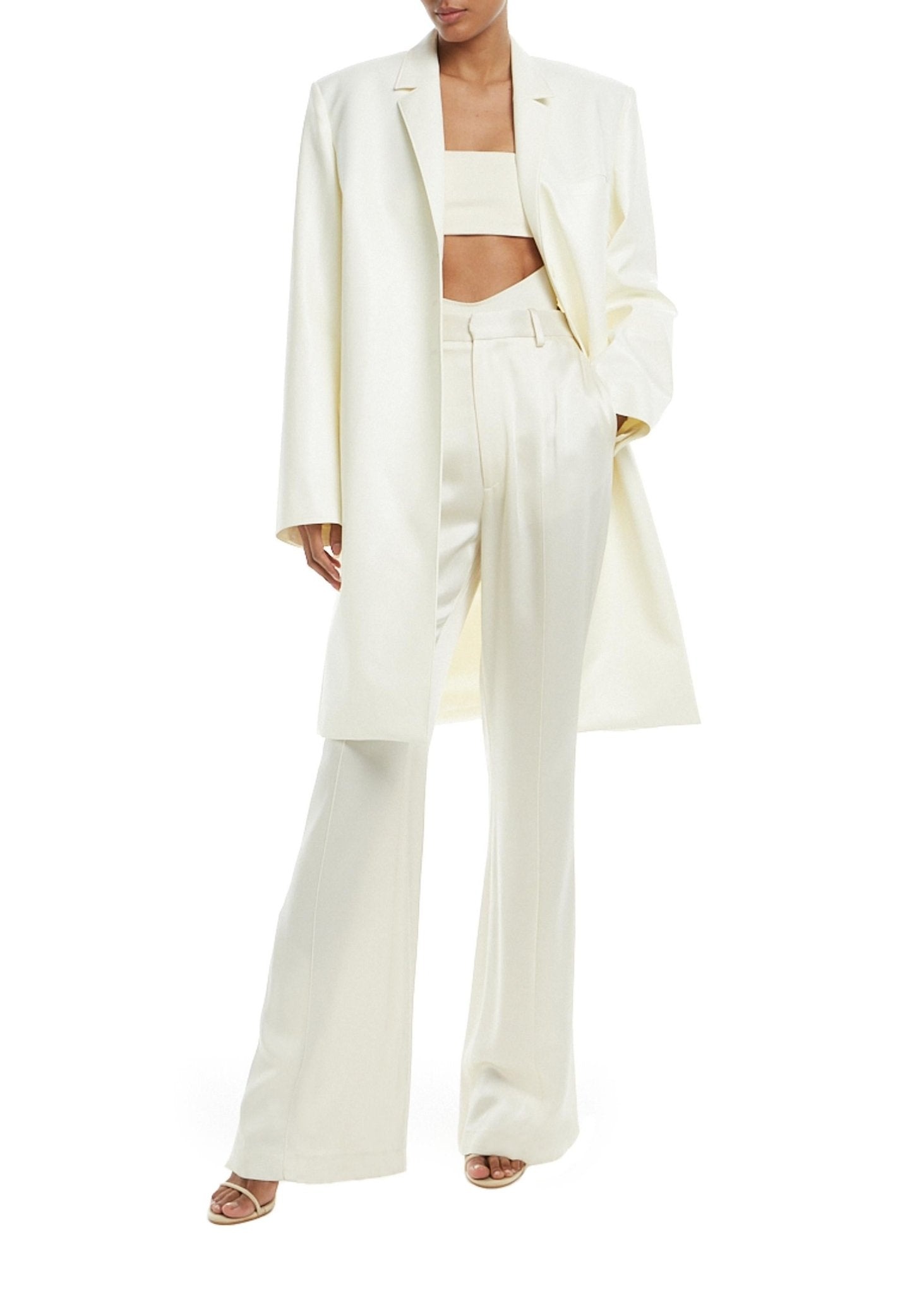Faux Leather Boxy Coat - 3