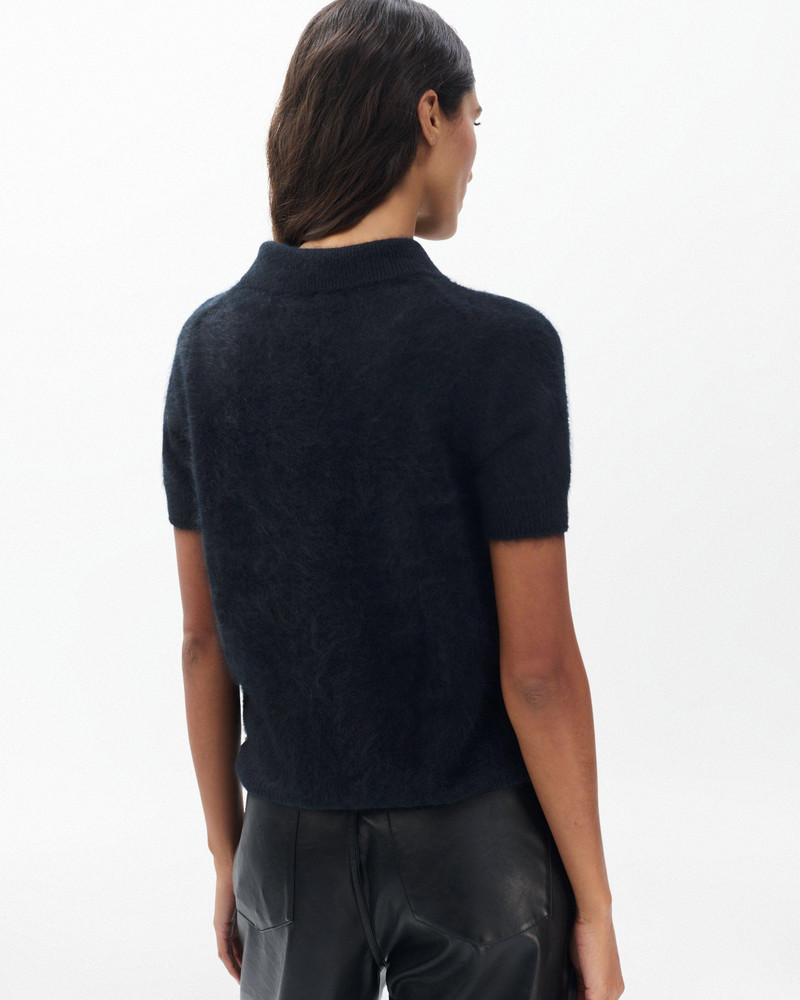 Jada Brushed Cashmere Polo 6