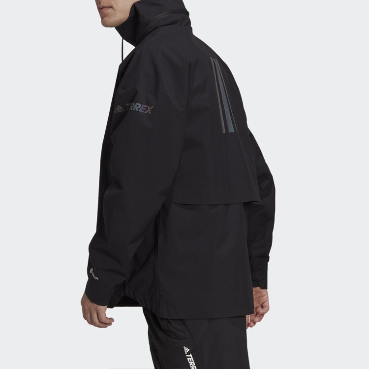 adidas Terrex C Myshelter .r waterproof Sports Outdoor Hooded Jacket Black H65700 - 5