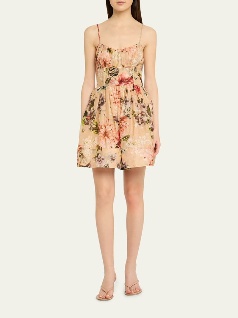 Cara Cara Alba Floral Fit-And-Flare Mini Dress outlook