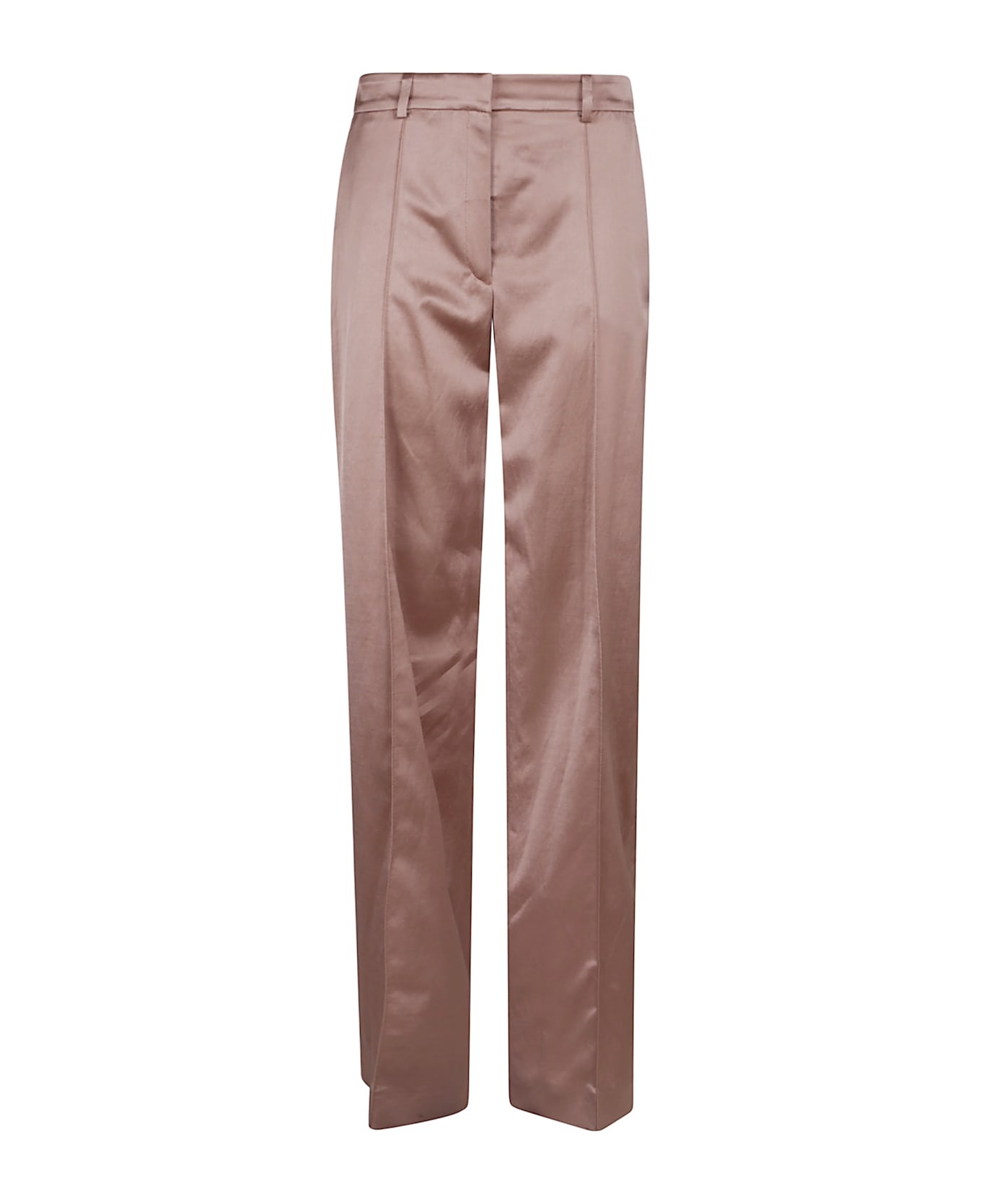 Pants In Rose-pink Viscose - 1