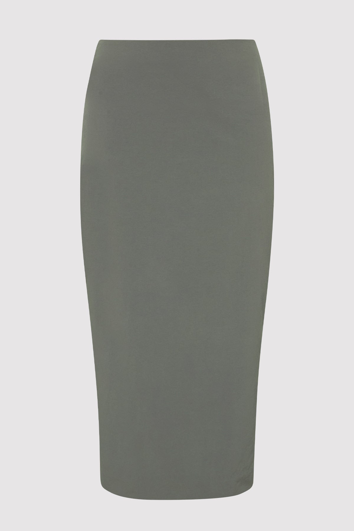 Low Waist Pencil Skirt - Thyme - 4