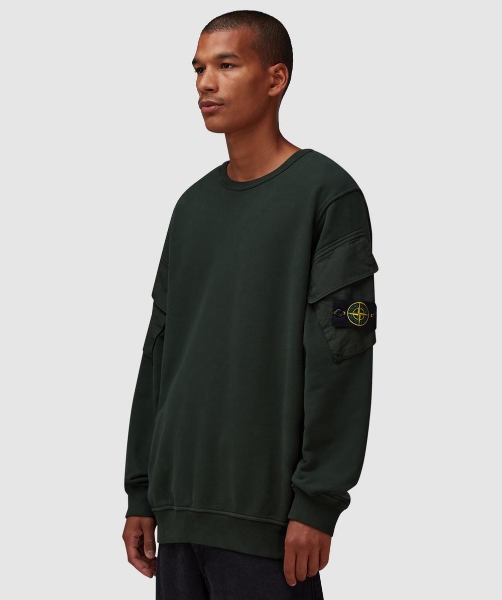 Garment dyed pocket sweater - 2