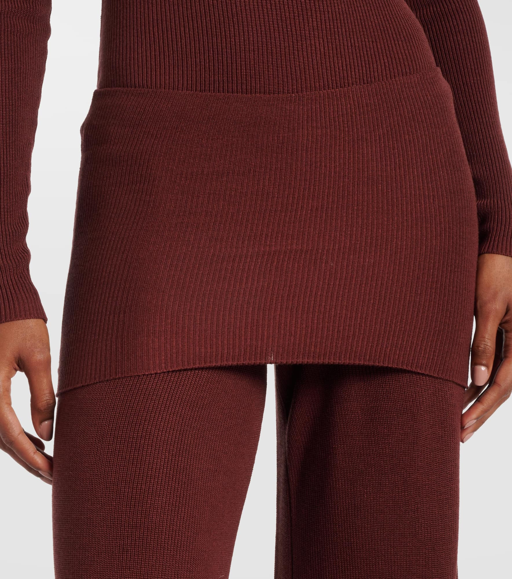 Silk-blend wide-leg pants - 4